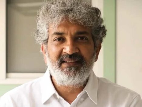 Komaram Bheem grandson welcomes Rajamouli and his wife in air balloon theater