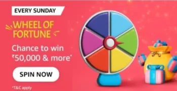 Amazon Sunday Wheel of Fortune Quiz 11th June 2023 Answers to Win ₹50,000